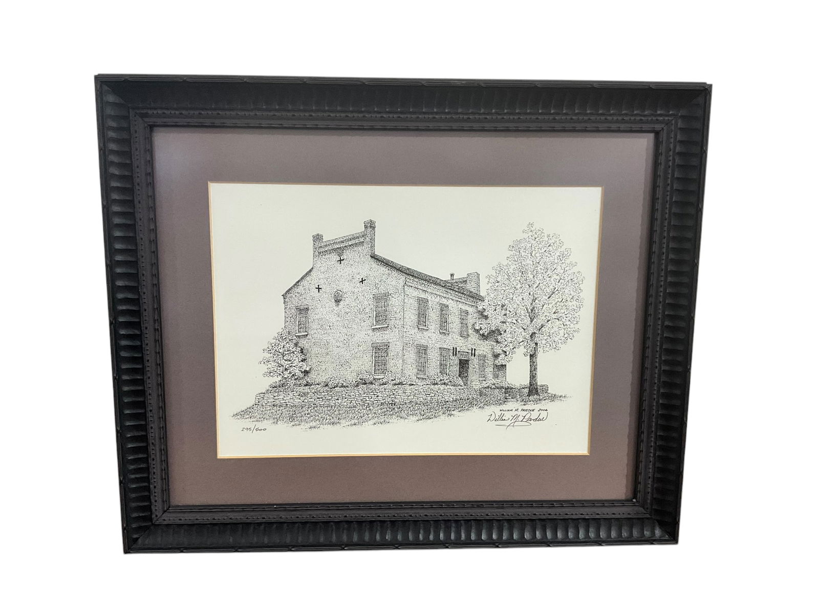William Pardue 2006 Signed & Numbered Framed Print WHITE COUNTY COURTHOUSE (1 of 2)