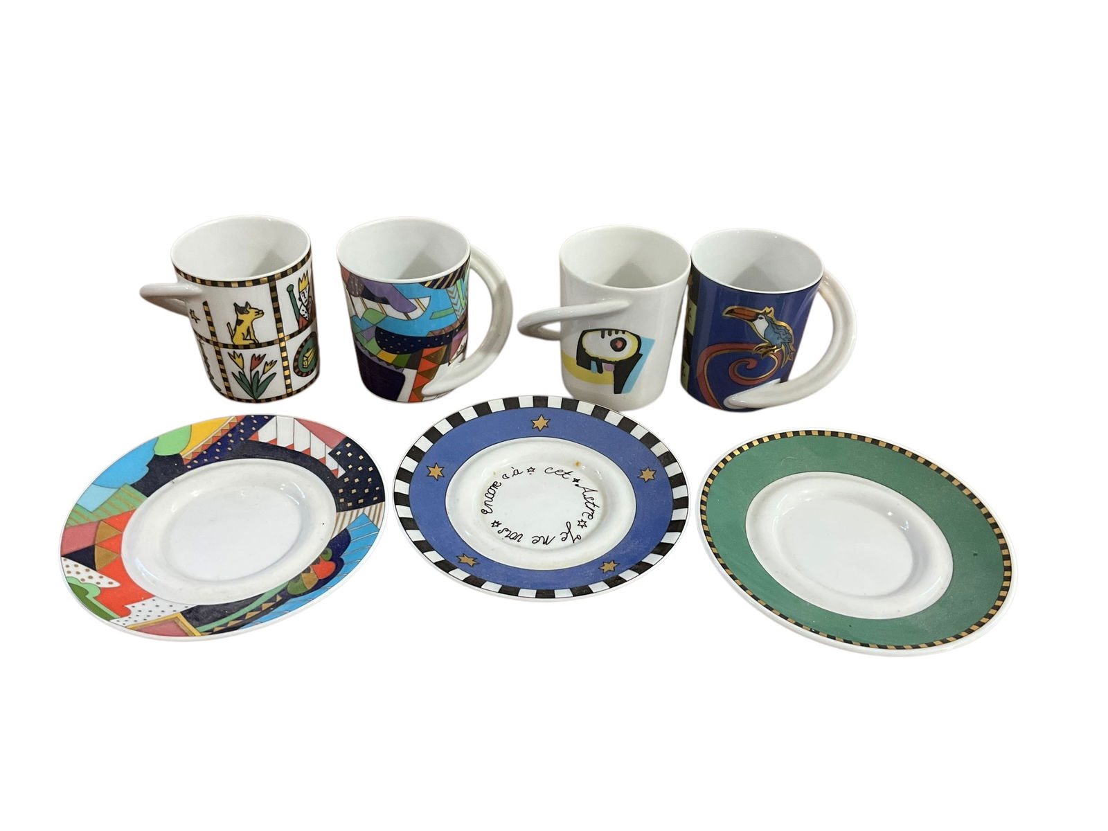 Lot Of 7 Rosenthal Studio Linie Germany Plates / Cups: All in good condition. See photos.