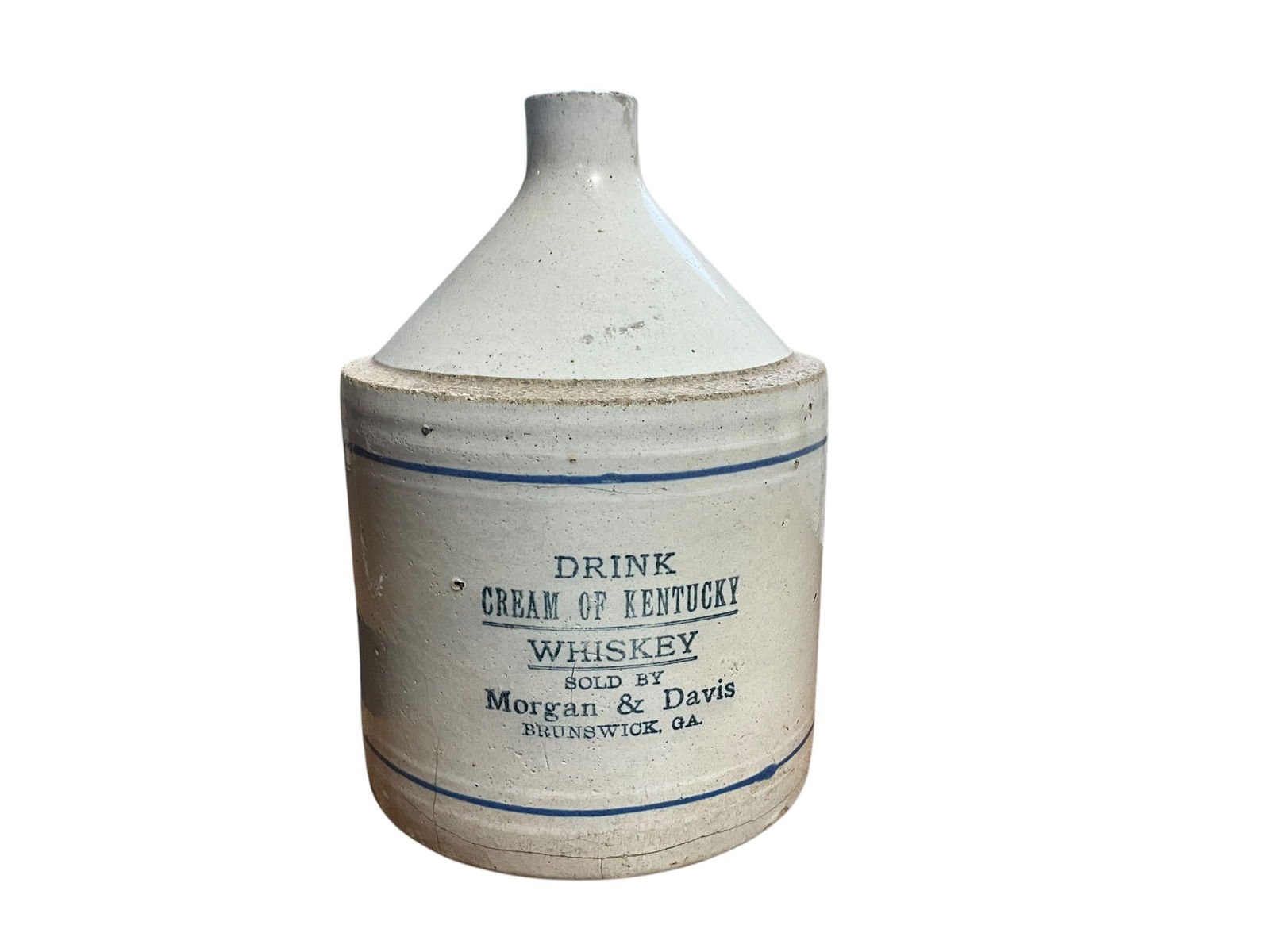 Cream Of Kentucky Whiskey / Morgan & Davis / Brunswick Ga 2 Gallon Jug (1 of 3)