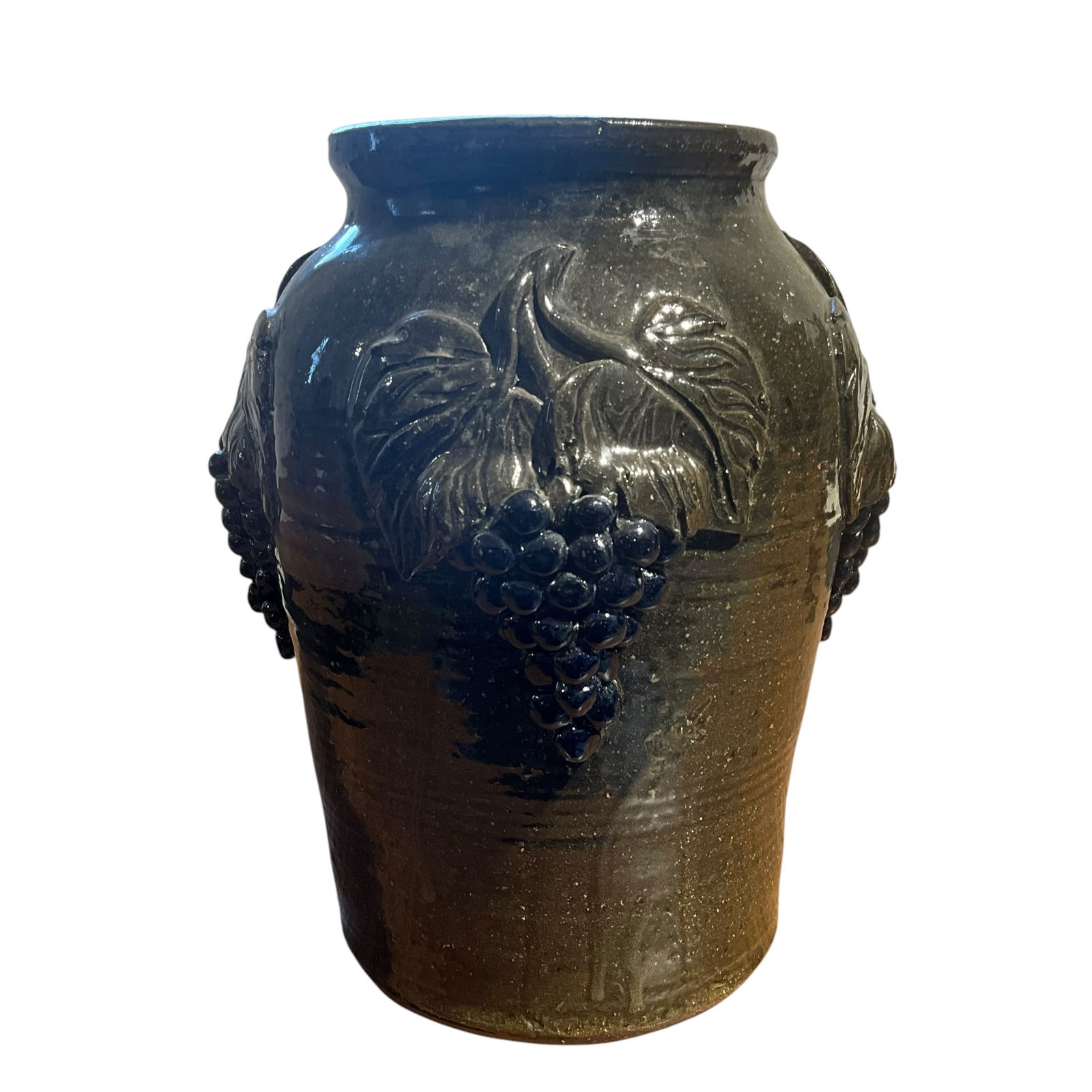 David Meaders Large 4 Sided Grape Decorated Jug (1 of 5)