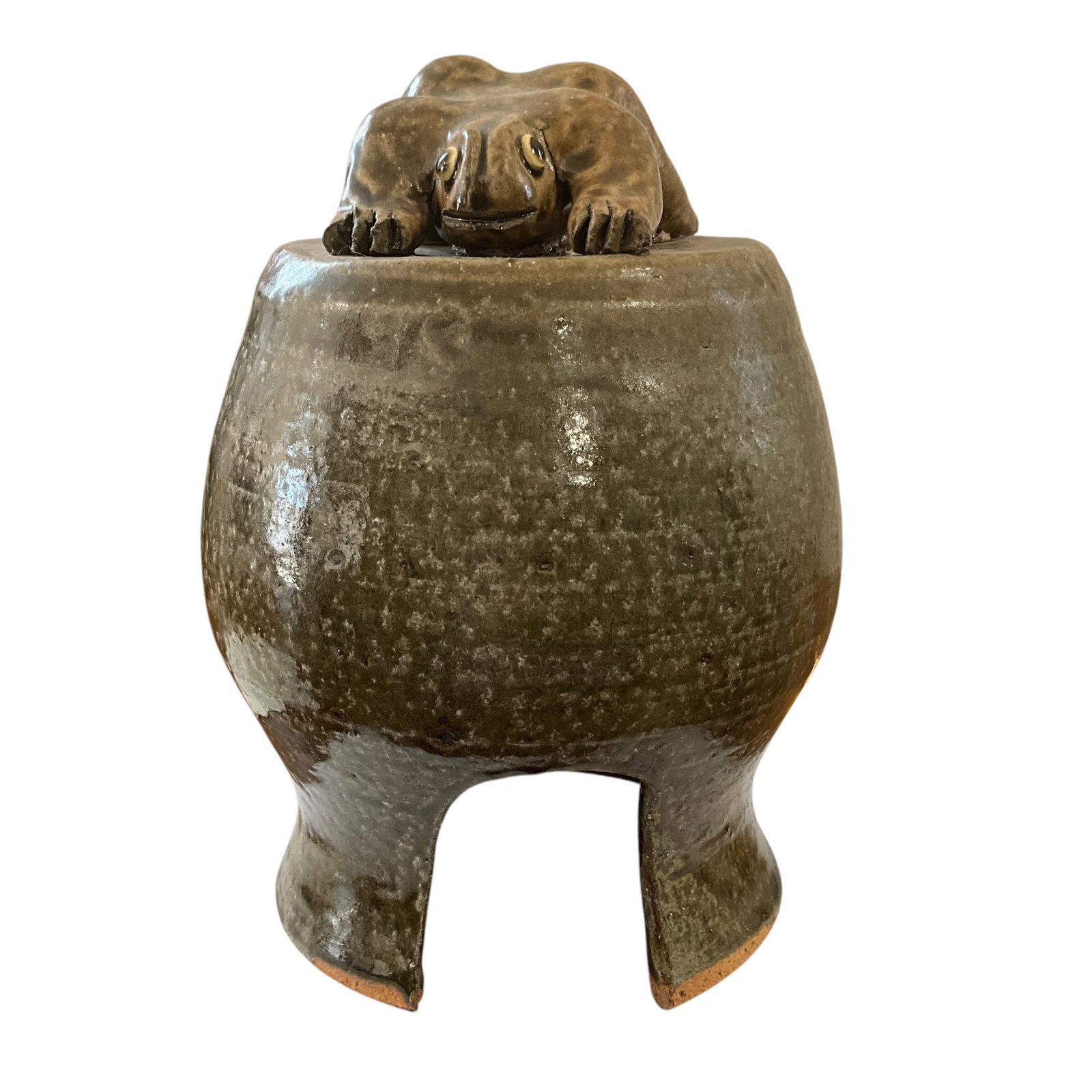 Anita Meaders Unusual Form Frog House: Mint condition. 9 inches tall.