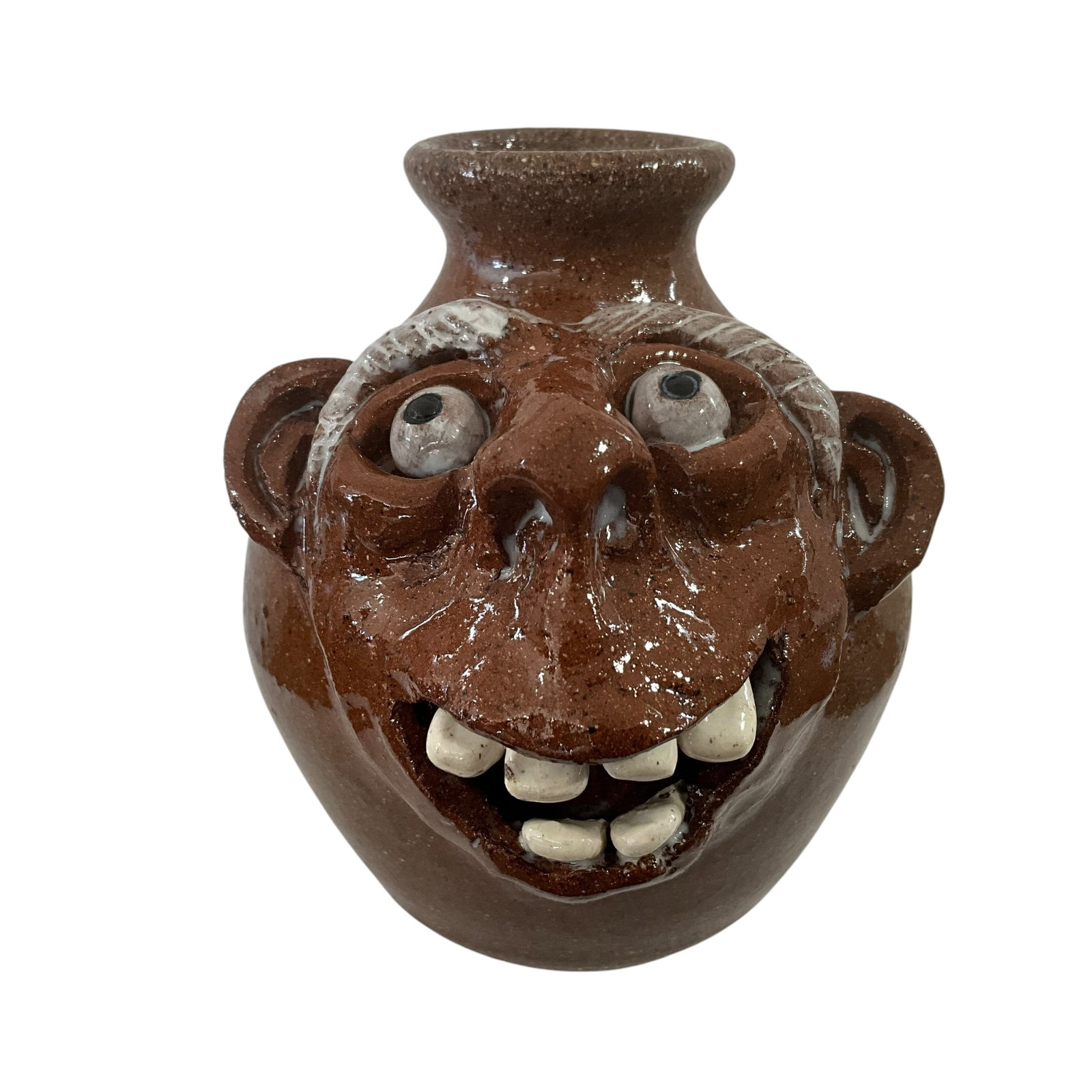 Jack T Maness Face Jug Vase (1 of 3)
