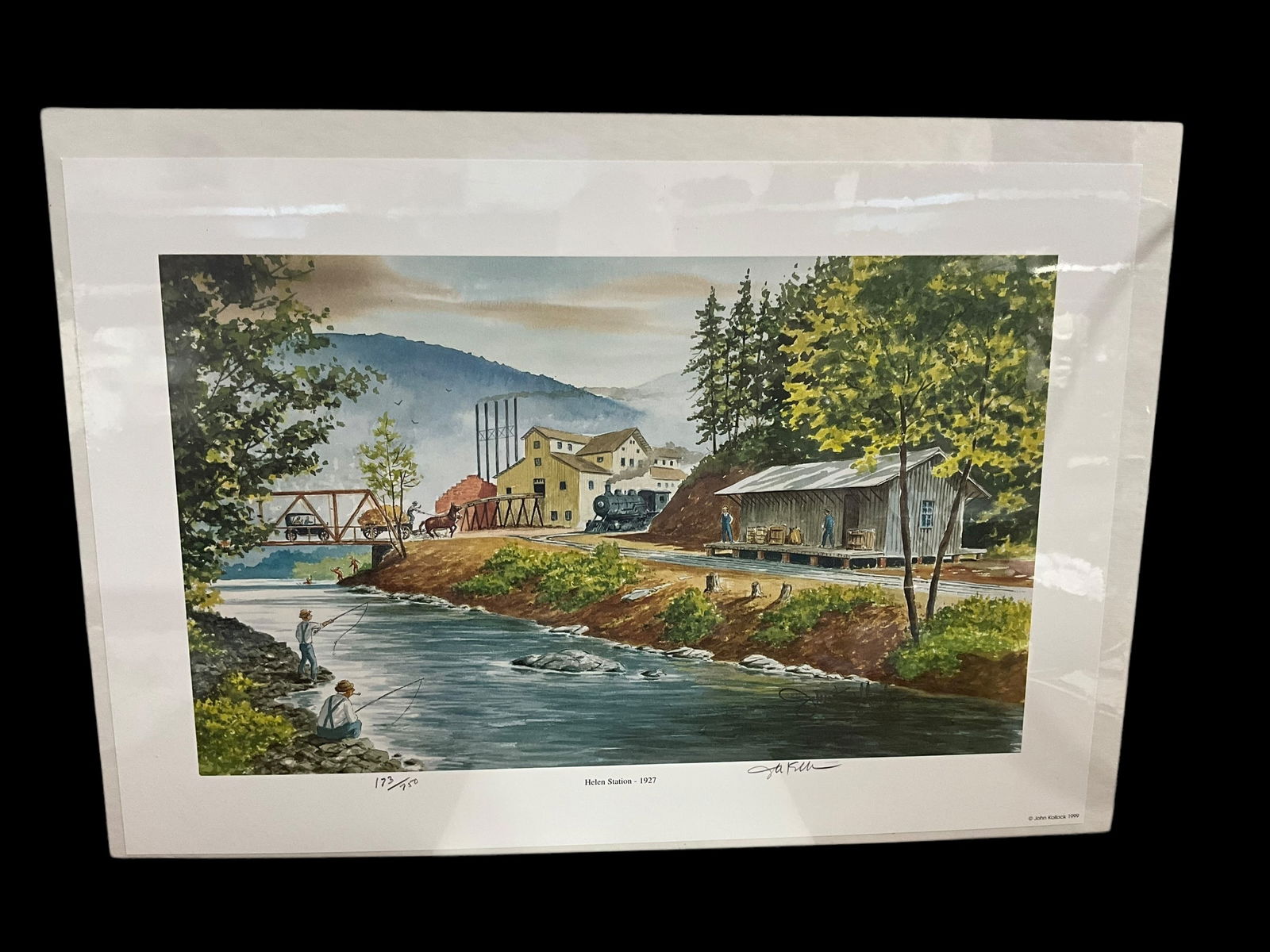 John Kollock Sealed Signed Print HELEN STATION - 1927 (1 of 2)