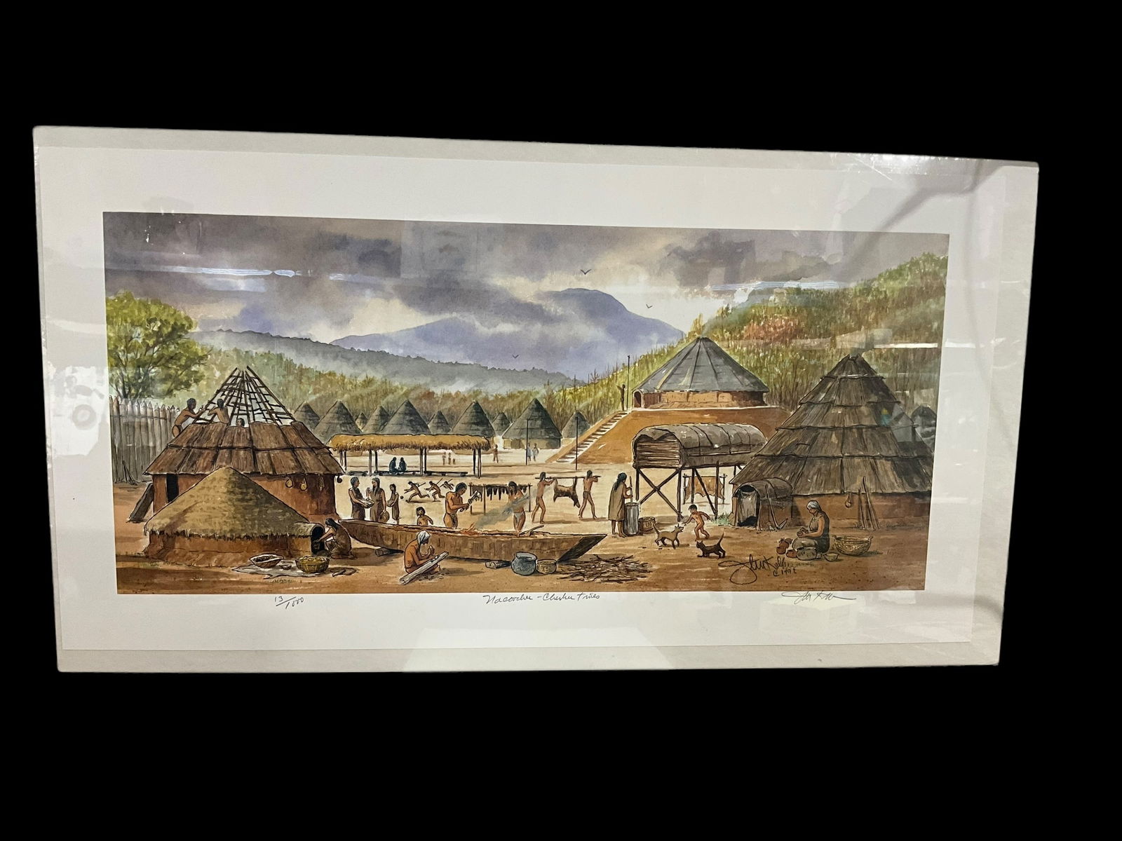 John Kollock Sealed Signed Print NACOOCHEE - CHEROKEE DAYS (1 of 2)