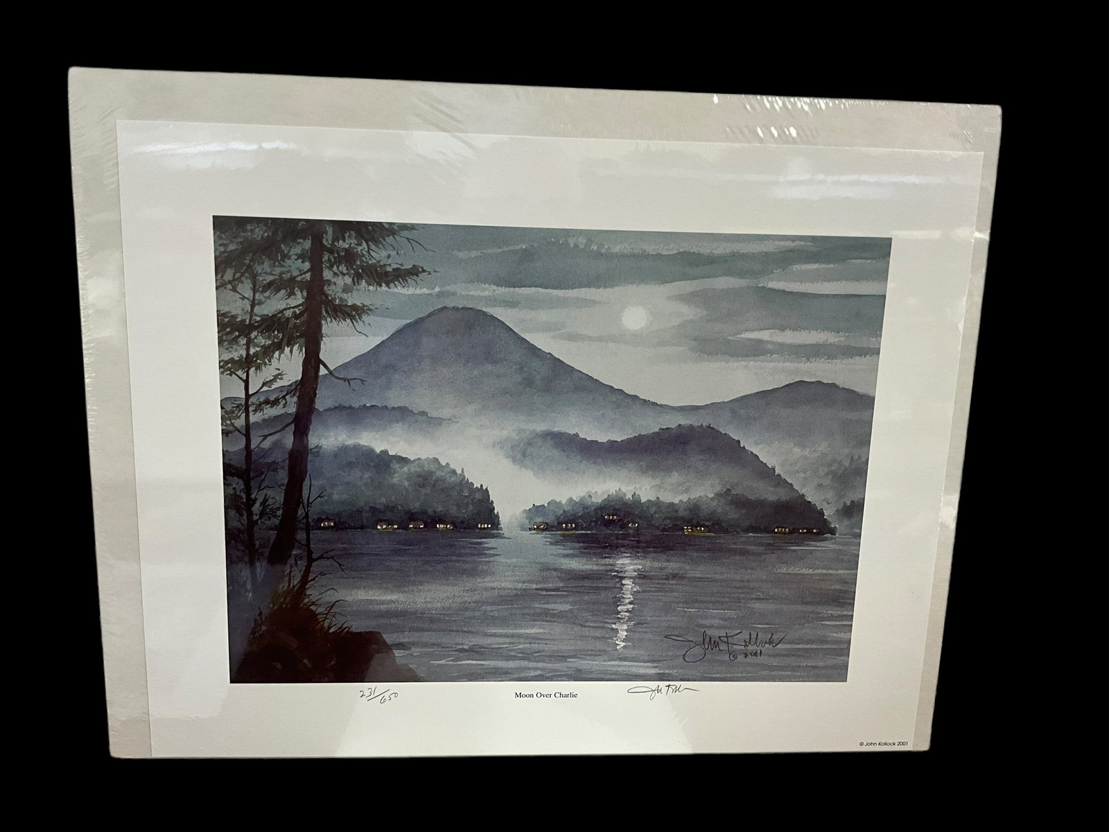 John Kollock Sealed Signed Print MOON OVER CHARLIE (1 of 2)