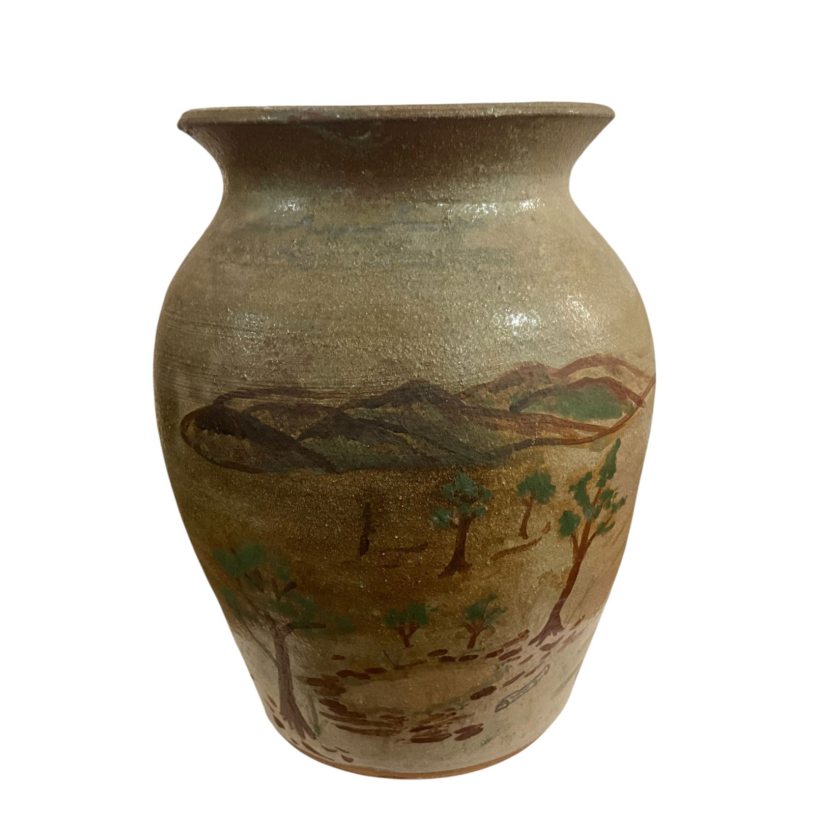 Early David Meaders Painted With Colored Glaze Pot (1 of 4)