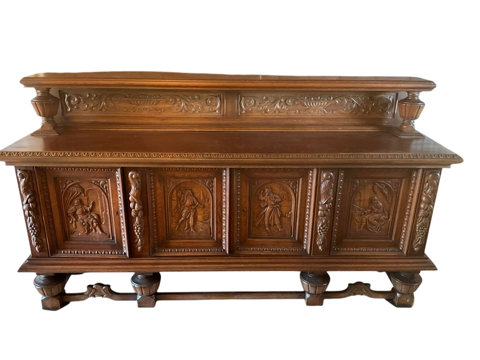 Awesome Antique Carved Jacobean Style Sideboard (1 of 8)