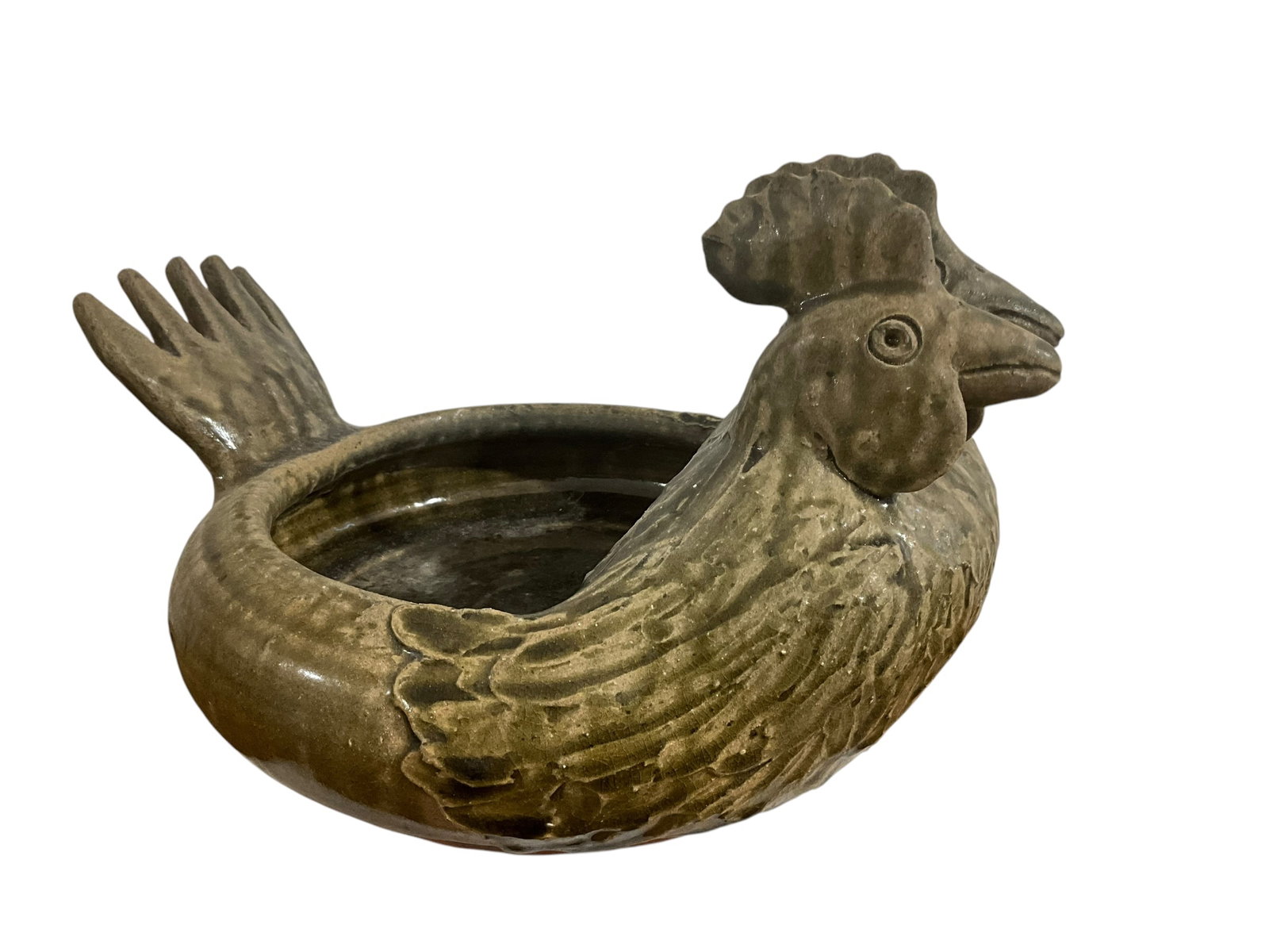 John Meaders Double Headed Rooster Bowl (1 of 5)