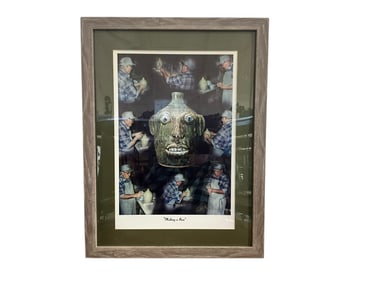 Emory Jones “Making A Face” John Meaders Signed Numbered Framed Poster
