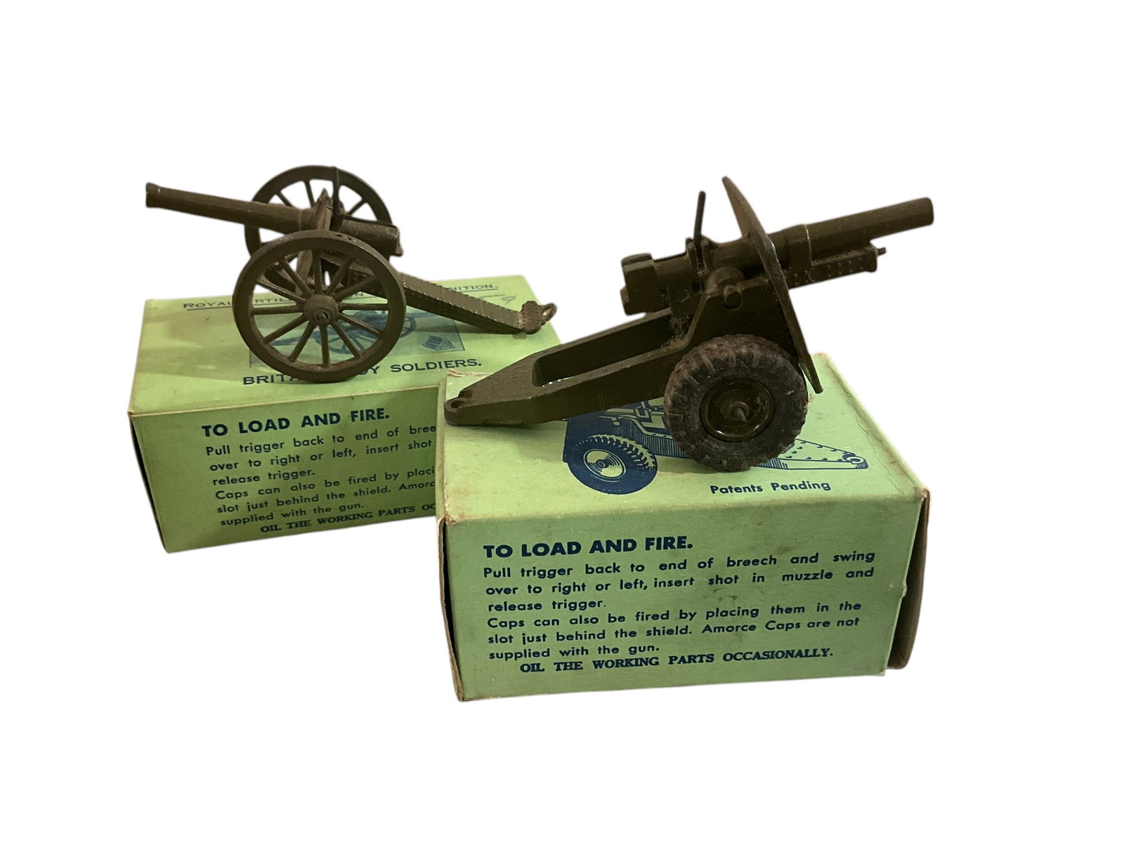 Pair Britains Toy Guns #1263 & #2026: Used condition. Selling as is. See photos