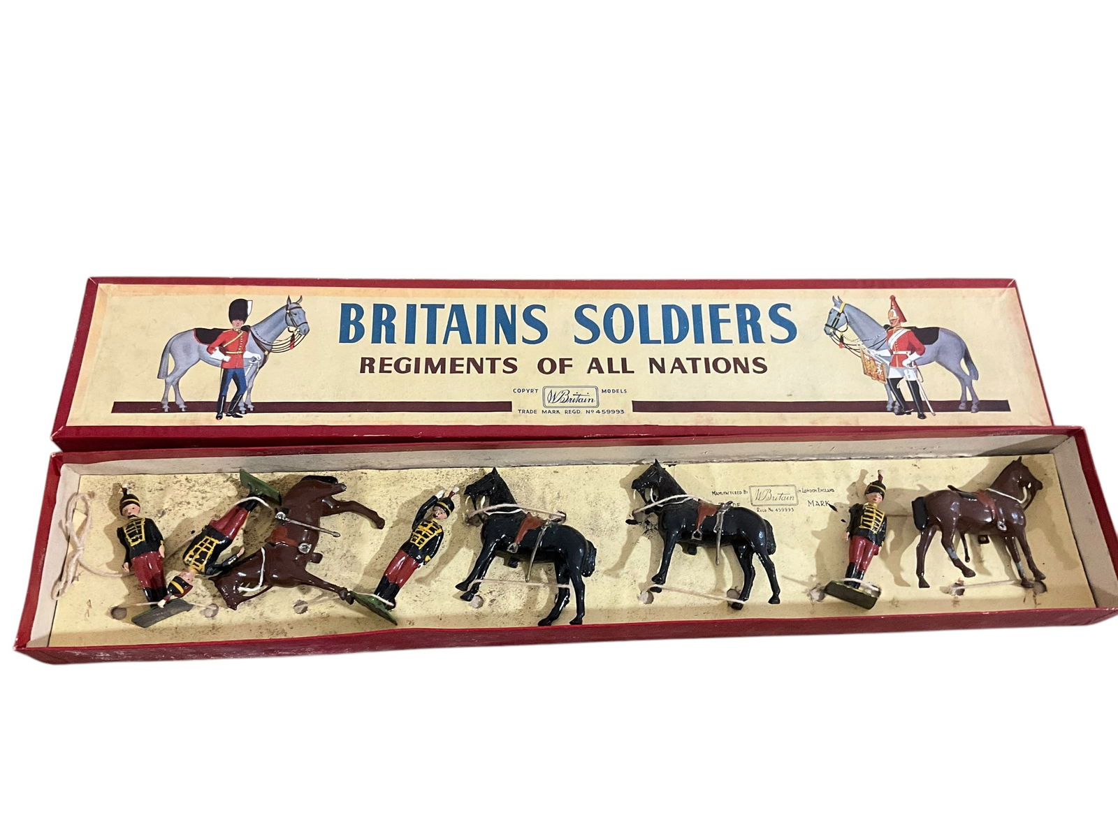 W Britain # 182 11th Hussars Set Lead Toys (1 of 4)