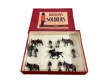 W Britain # 28 Royal Artillery Mountain Gun Set Lead Toys