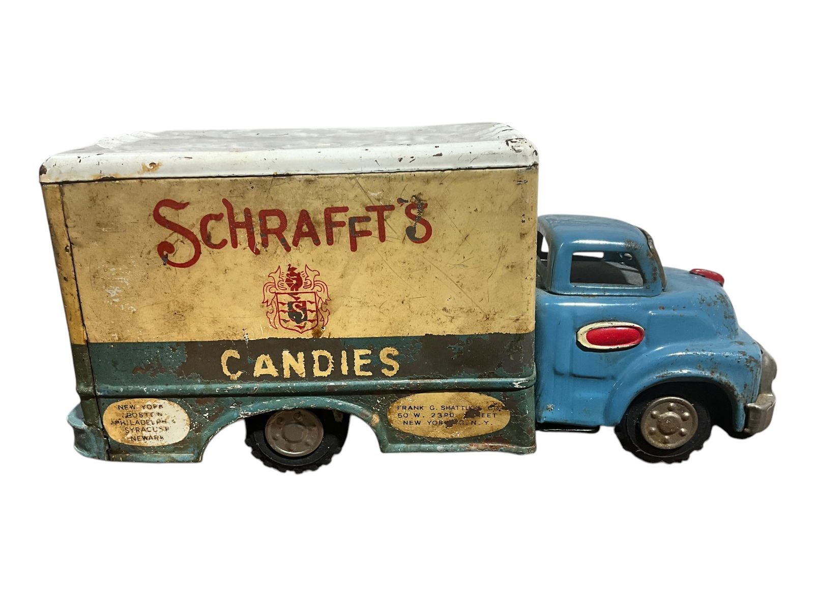 1950's Schrafft's Candies Tin Delivery Truck (1 of 7)