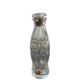 Vintage Coca Cola Glass Perfume Bottle With Top