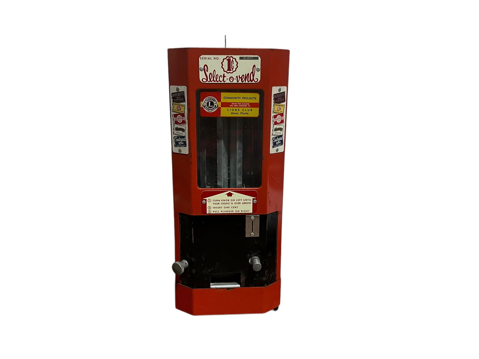 1 Cent Select-O-Vend Candy / Gum Vending Machine (1 of 5)