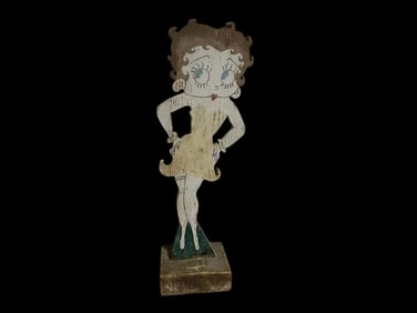 Vintage Betty Boop Wood Stand Up Carving