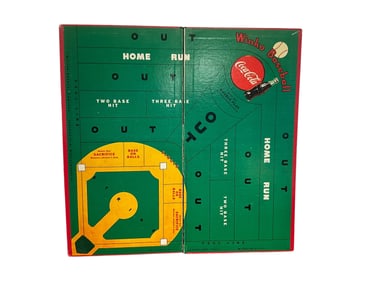 Coca Cola Winko Baseball Board Game.