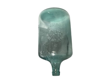 SHAWNEE MINERAL WATER 5 Gallon Blue Tint Embossed Bottle