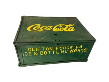 Metal Coca Cola Bottle Cooler Divider / Clifton Forge Virginia