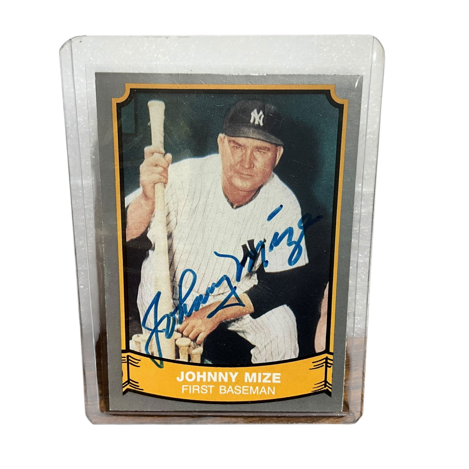 Signed JOHNNY MIZE Baseball Card (1 of 2)
