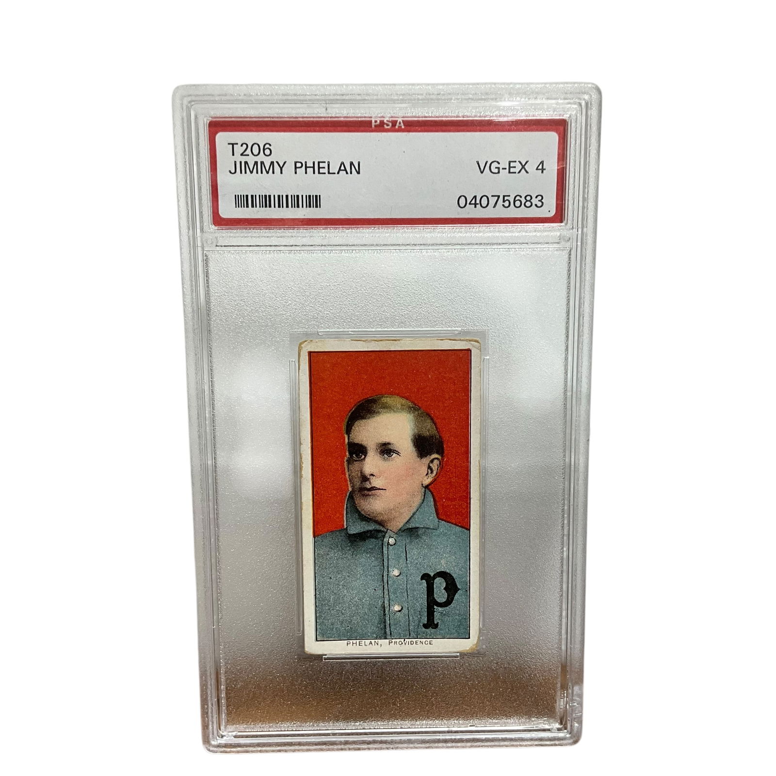 Jimmy Phelan T206 Baseball Card PSA Graded VG-EX 4 (1 of 2)