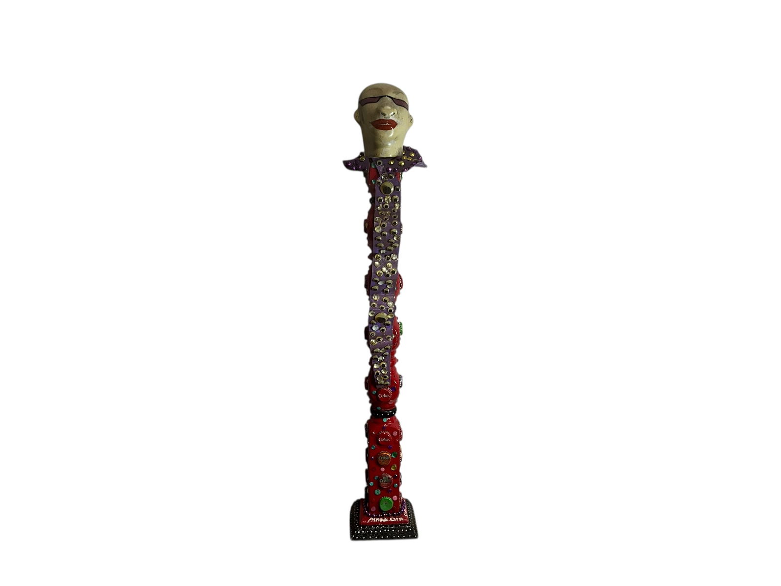 Folk Art Mardi Gras Totem Pole by Scott Peppers (1 of 10)