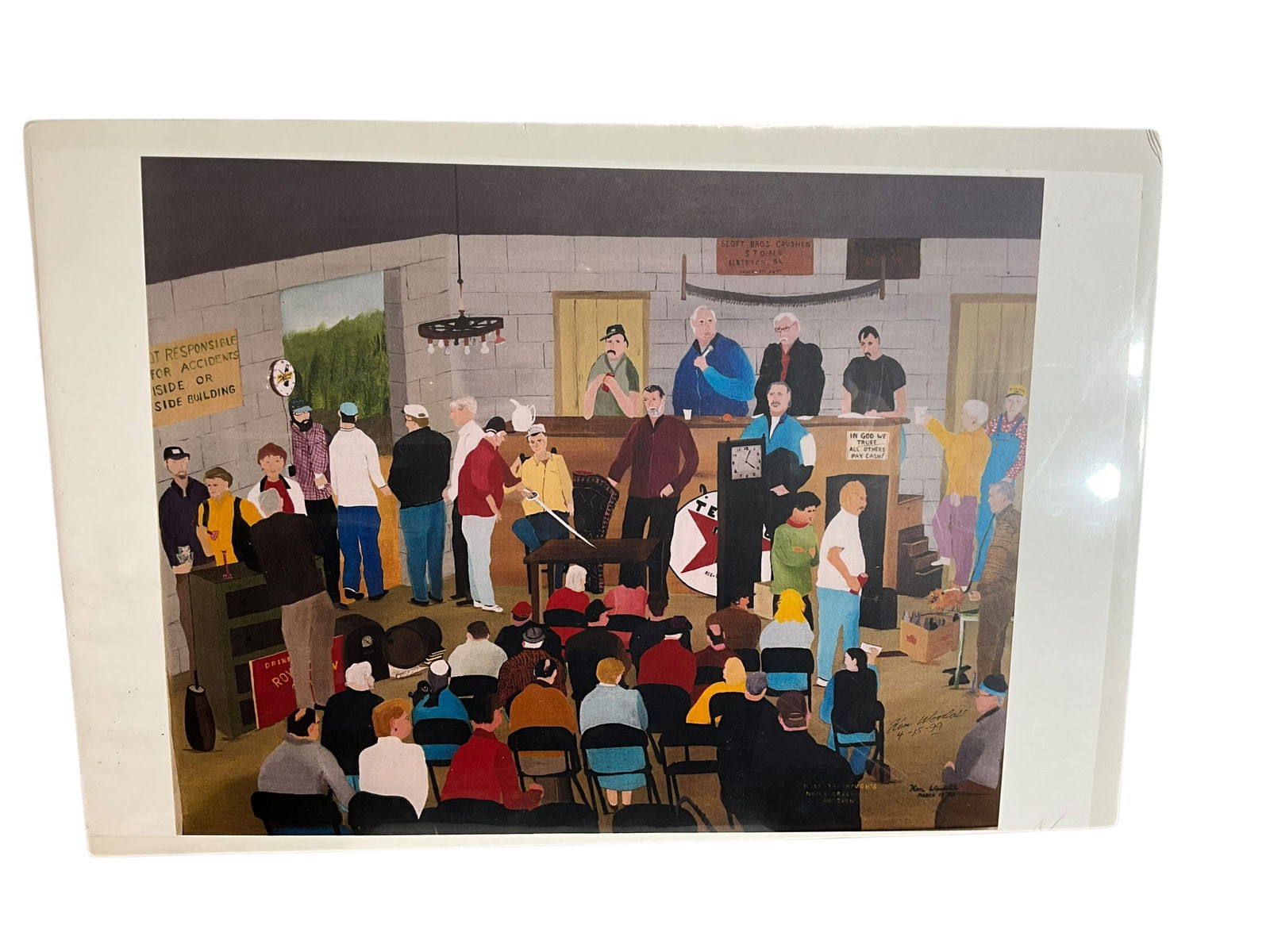 Billy Yarbrough’s Nails Creek Auction Folk Art Signed by Ken Woodall 1999 (1 of 2)