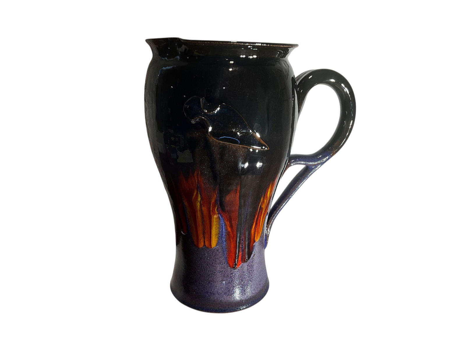Stunning Roger Corn Pottery Pitcher (1 of 3)