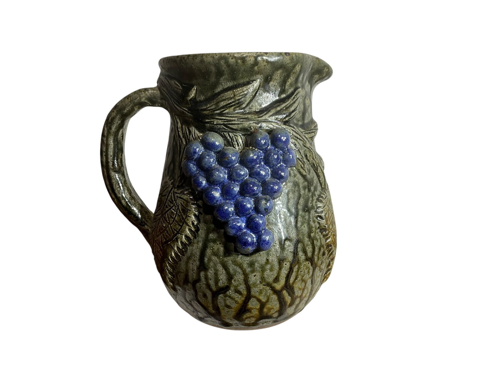 Meaders Pottery Pitcher signed by Cleater and Billie Meaders Dated 8-24-96 (1 of 5)