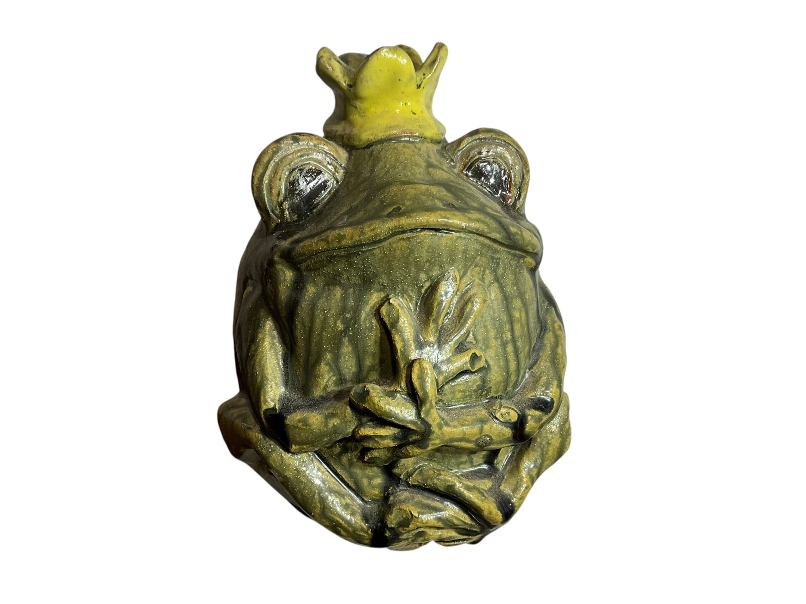 Jo Flowers Pottery Frog Pitcher MY PRINCE 2006 (1 of 4)