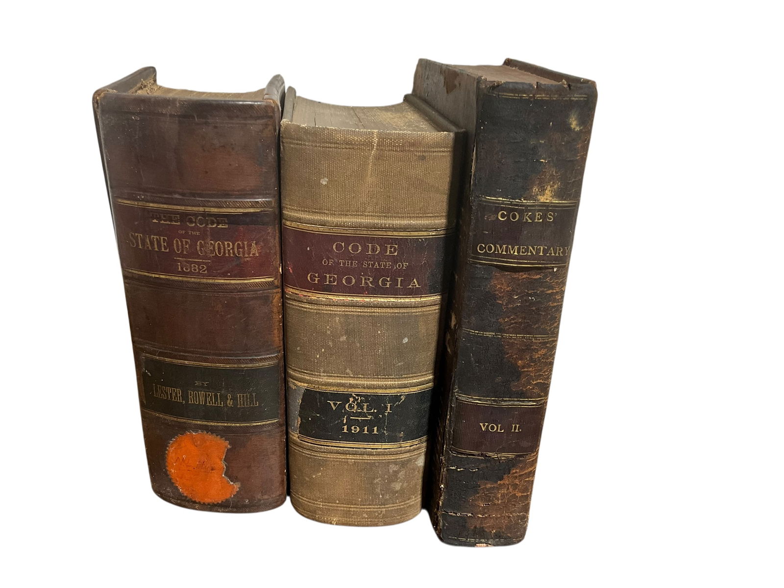 Code of the State of Georgia 1882 and 1911, Cokes Commentary Vol. 2 ( Set of 3 Books) (1 of 2)
