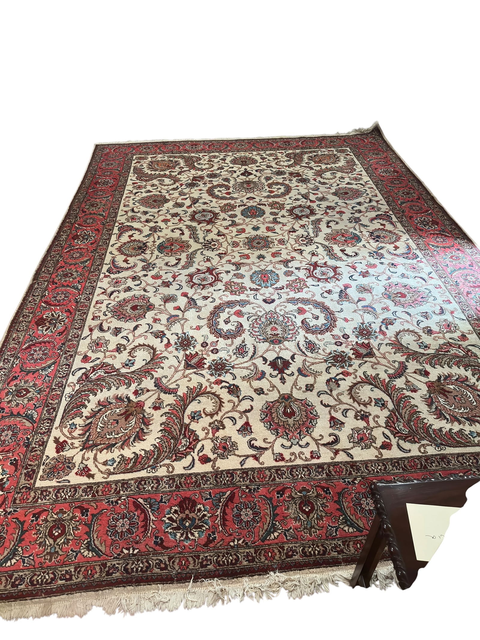 Large Persian Rug With Tag : Made In Iran : 16’3” x 11’ 1’ (1 of 9)