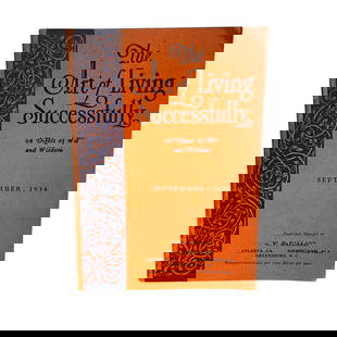 The Art Of Living Successfully 1934 Ballard: 32 pages. Good condition. See photos.
