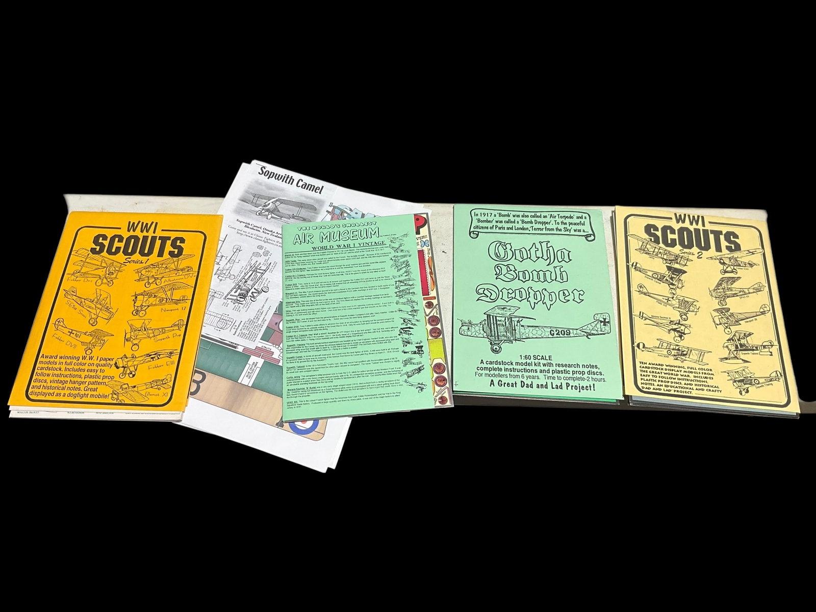 WWI Scouts Cardstock Model Kits Fiddlers Green Paper Models ++: Great condition. See photos. Never used.