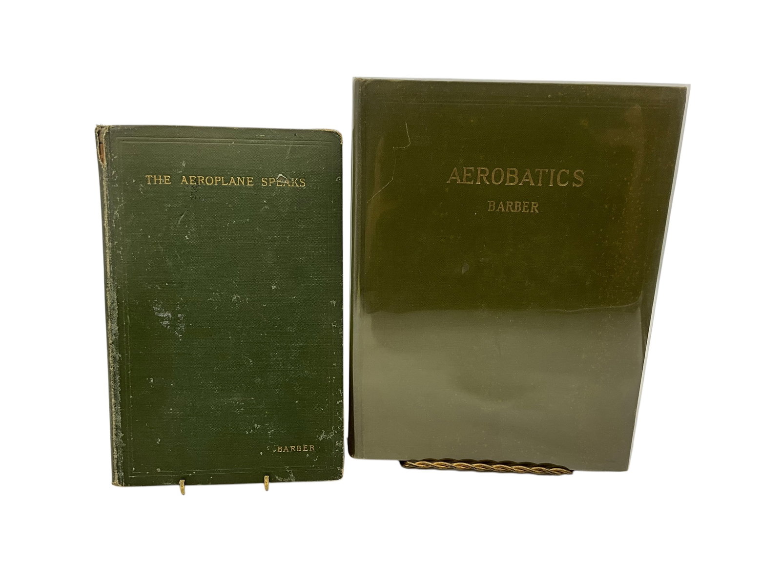 'Aerobatics' and 'The Aeroplane Speaks' by H. Barber - 1927 - Aviation: Good condition. Buying both books for one money. Both published in 1927 by Robert M. McBride Company. Excellent illustrations throughout. See photos.