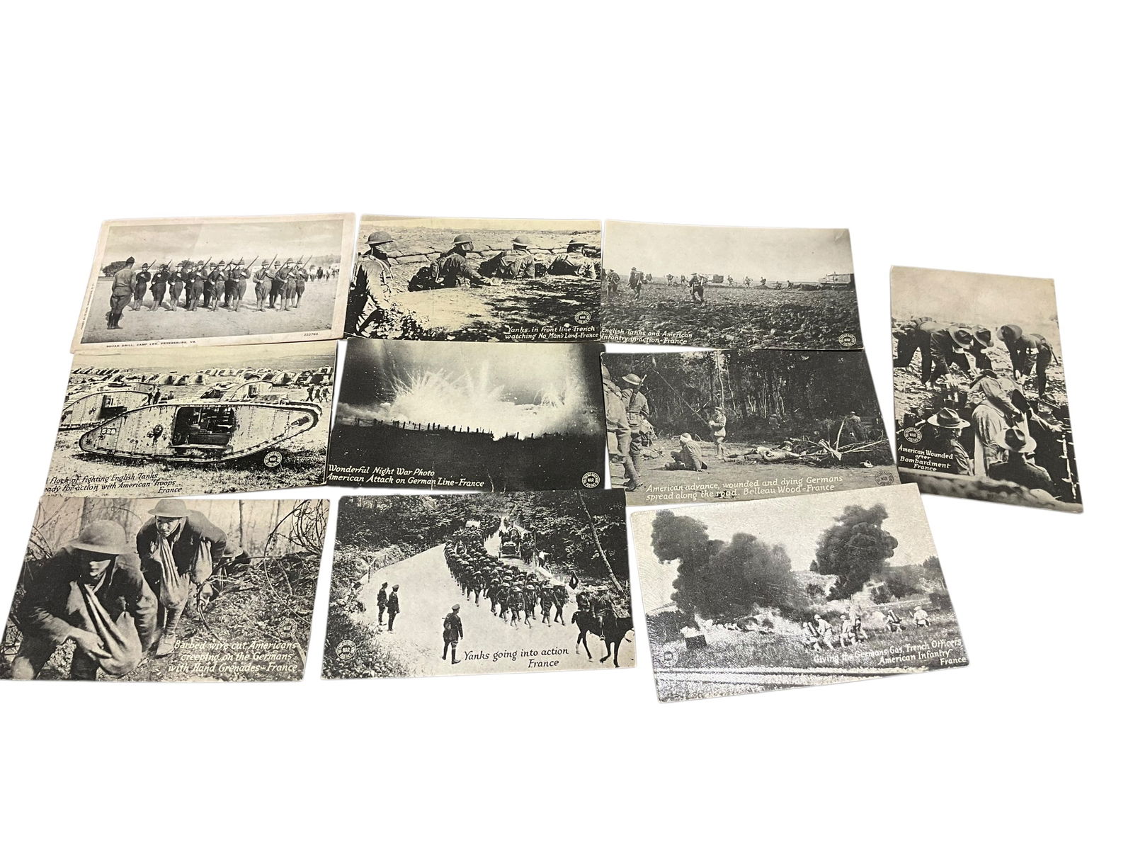 Lot Of 10 Misc Wartime Postcards: Good condition.