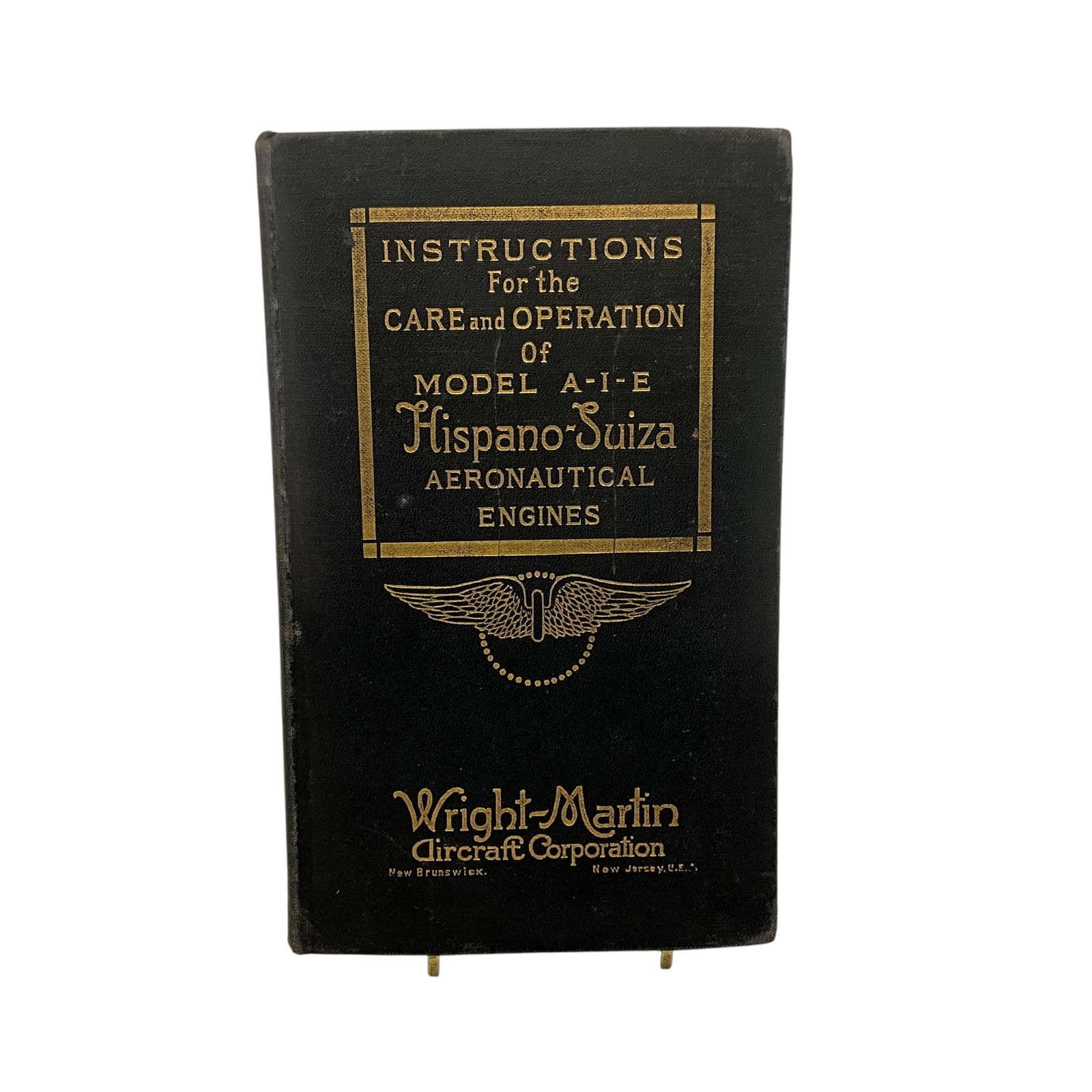 Wright Martin Hispano Suiza A-I-E Engine Manual (1 of 8)