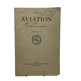 AVIATION Aeroplane Construction Unit # Av.-1 Dated 1918