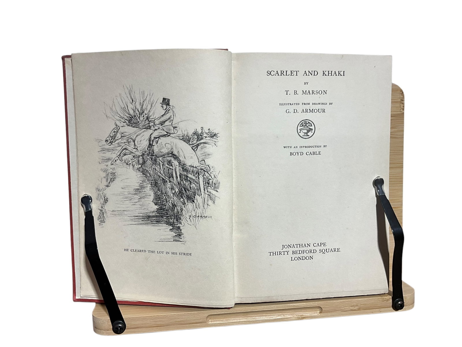 Scarlet and Khaki by T.B. Marson, Published 1930 1st Edition: Good condition. Hard Cover. A rare find.