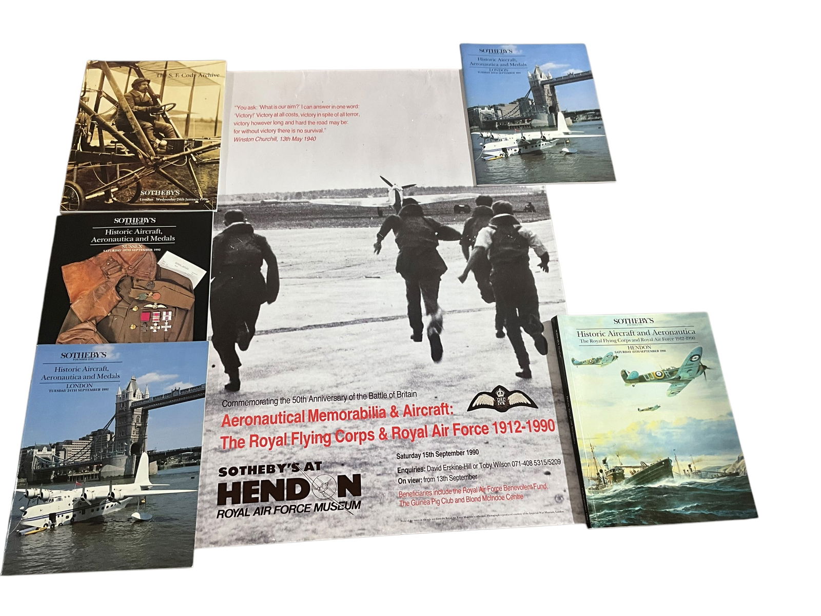 Five Sotheby's Aviation Related Catalogs & Poster (1 of 7)