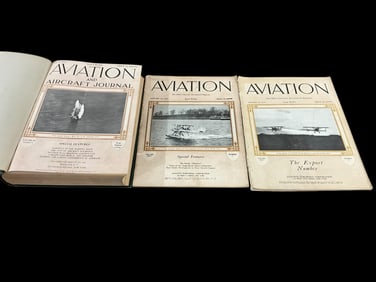Bound 'Aviation' Magazines - July 4 - December 26 1921