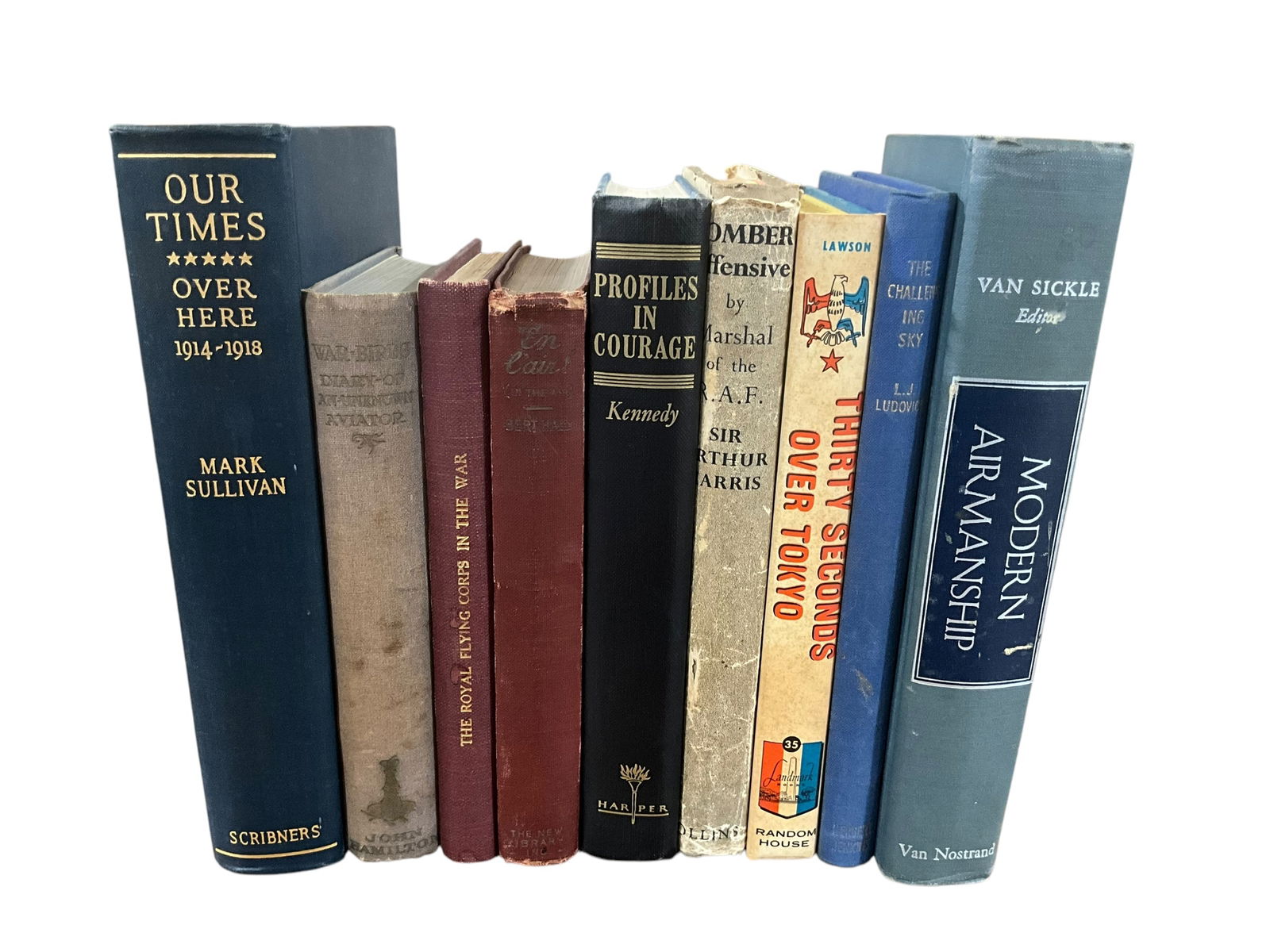 Set of 9 Books (Historical Aviation) Copyrights from 1940’s to 1960’s (1 of 3)
