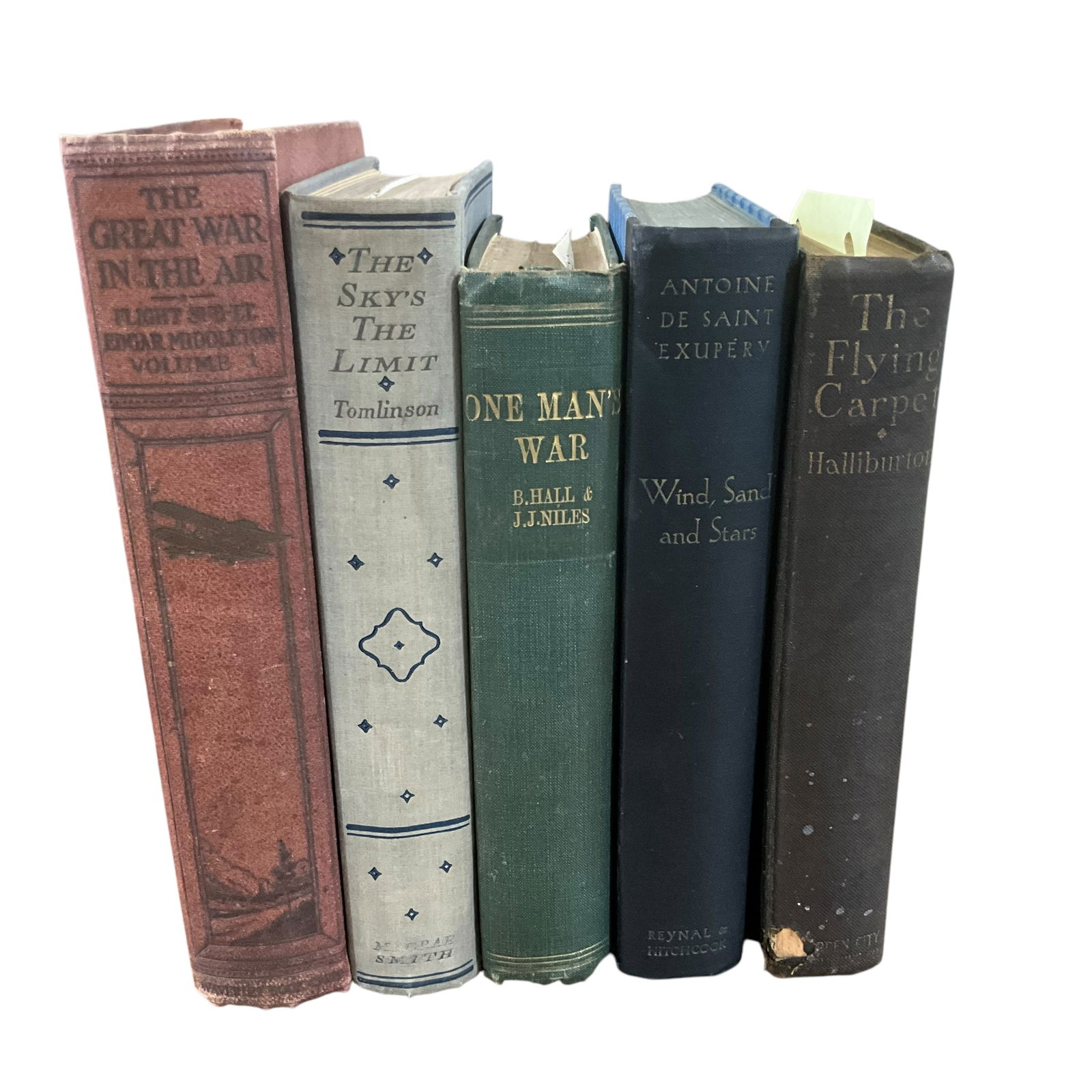 Set of 5 Books (Historical Aviation) Copyrights from 1900 - 1930’s (1 of 2)
