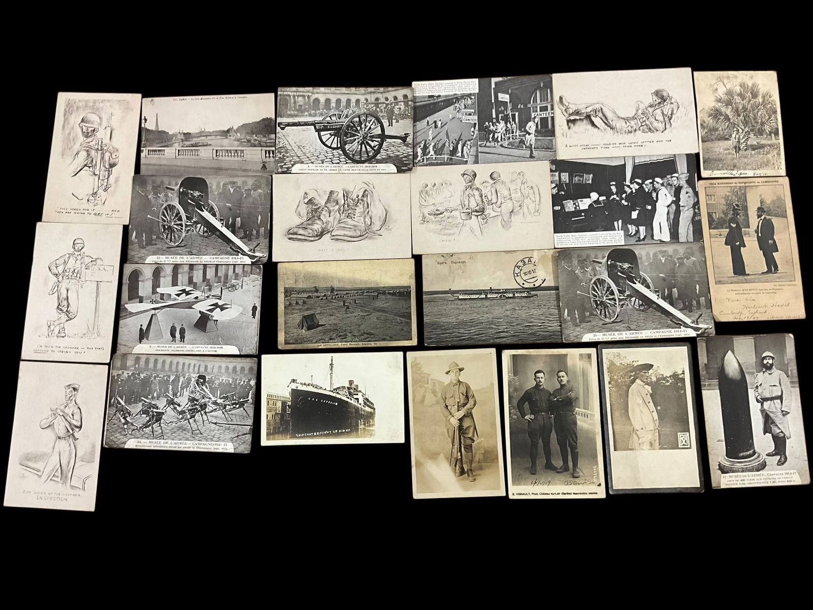 Lot Of 23 Military Postcards Misc Soldiers Aircraft ETC (1 of 11)