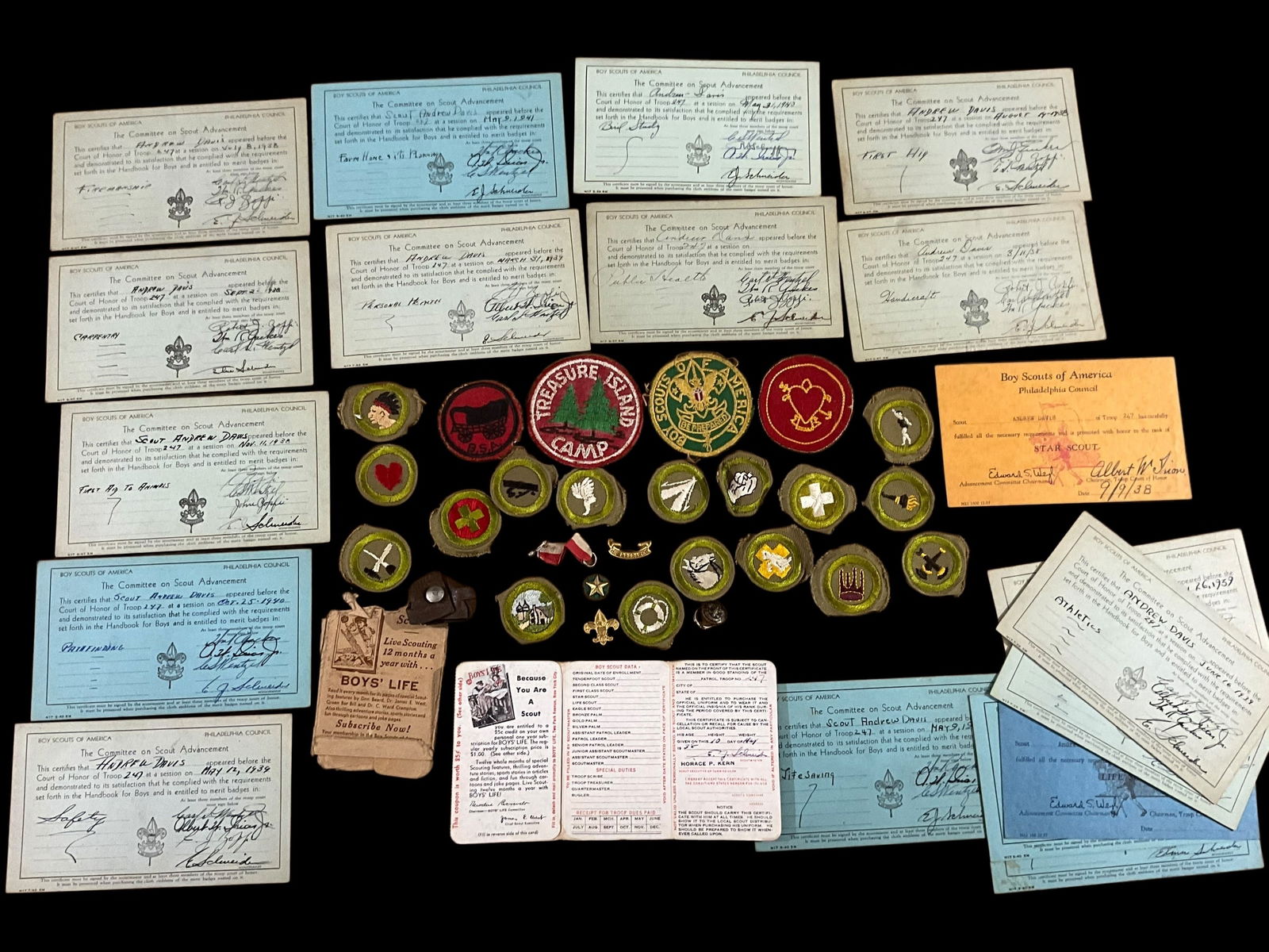 Lot Vintage Boy Scout Items 1930’s 40’s Pins Patches + More (1 of 7)