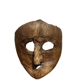 Vintage Wartime Leather Aviators Cold Weather Leather Mask