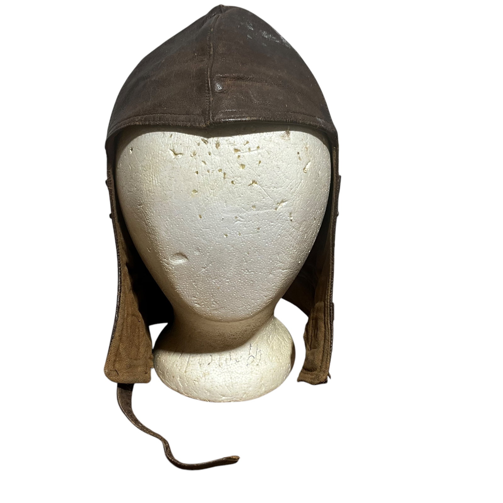 Vintage Wartime Leather Aviation Helmet: Used condition. See photos.