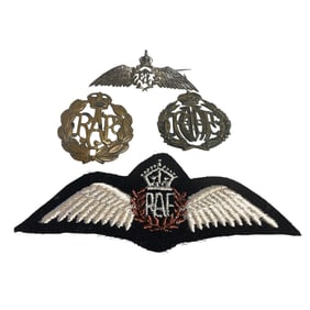 Royal Air Force Lot Of 4 Pins Patch Sterling