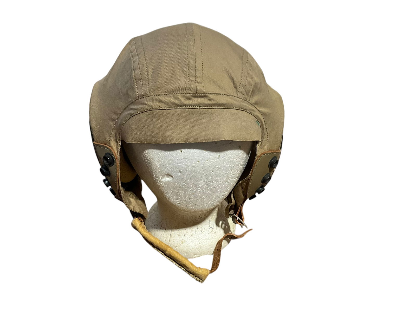 Original WWII US Army Air Force Pilot Flight Helmet AN-H-15 Society Brand Hat Co (1 of 6)