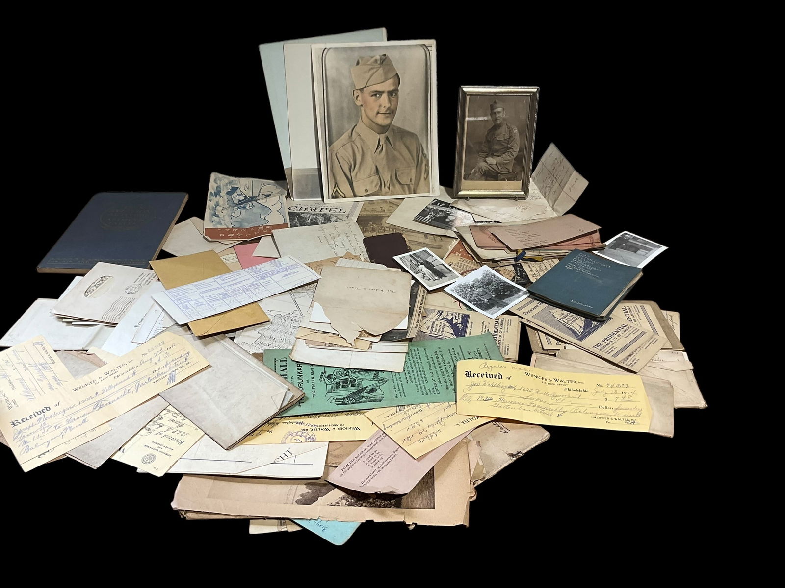 Large Lot Ephemera Military / Letters / Pics Etc (1 of 6)